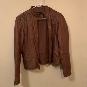 Genuine brown leather jacket 😍